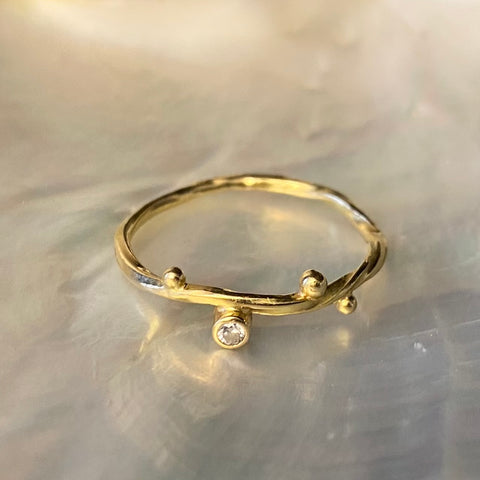 Seafire Gold Ring