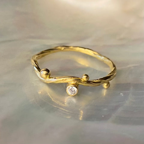 Seafire Gold Ring