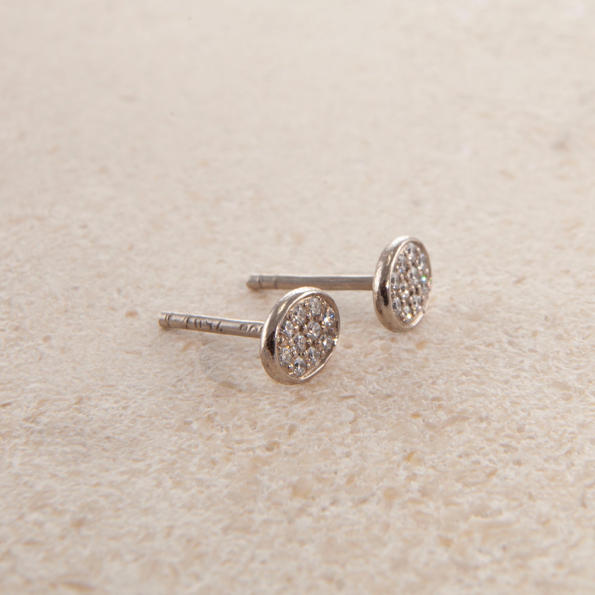 Pavé diamond earrings