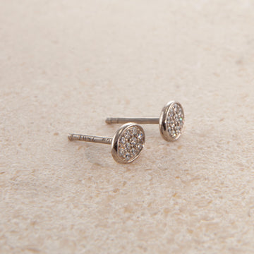 Pavé diamond earrings