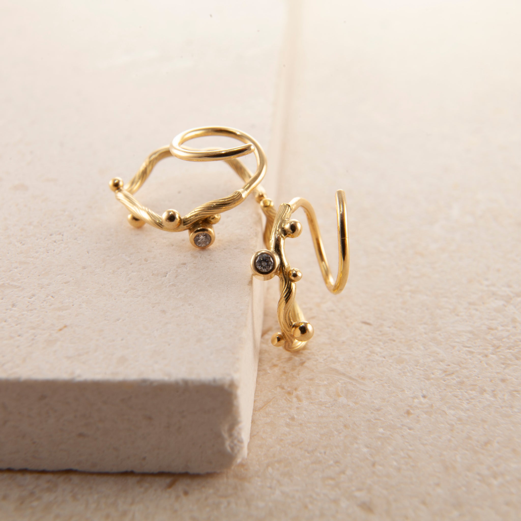 Tallulah gold hoops small