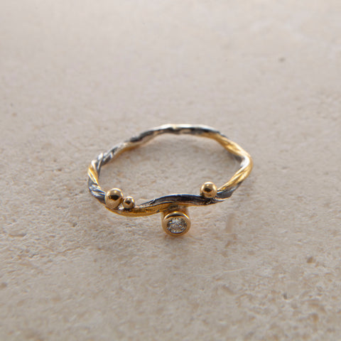 Seafire Silver Ring