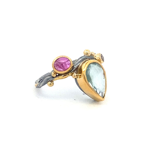 Seafire Silver Ring