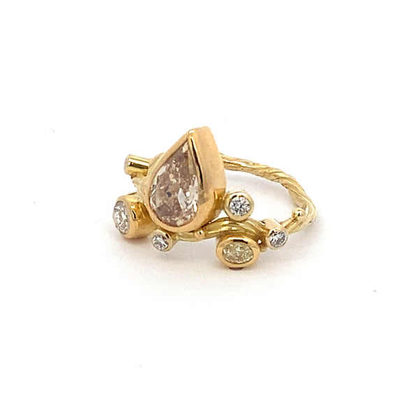 Seafire Guld Ring