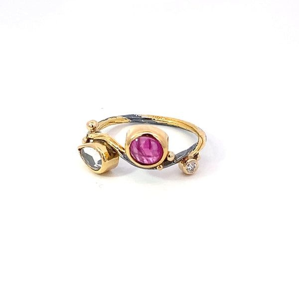 Seafire Silver Ring