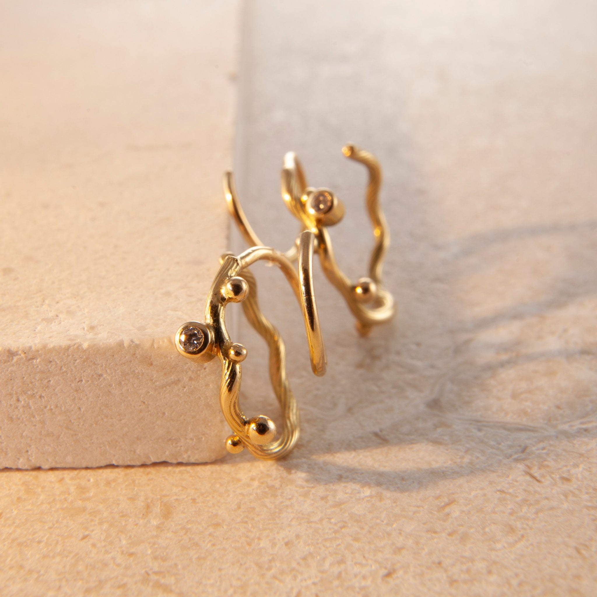 Tallulah gold hoops small