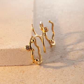 Tallulah gold hoops small