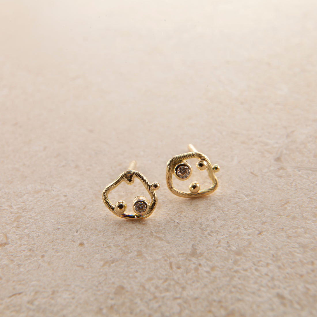 Mini cloud øreringe