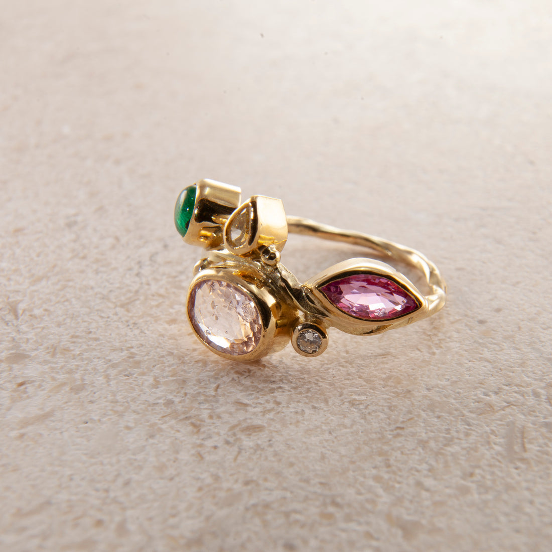 Seafire Guld Ring