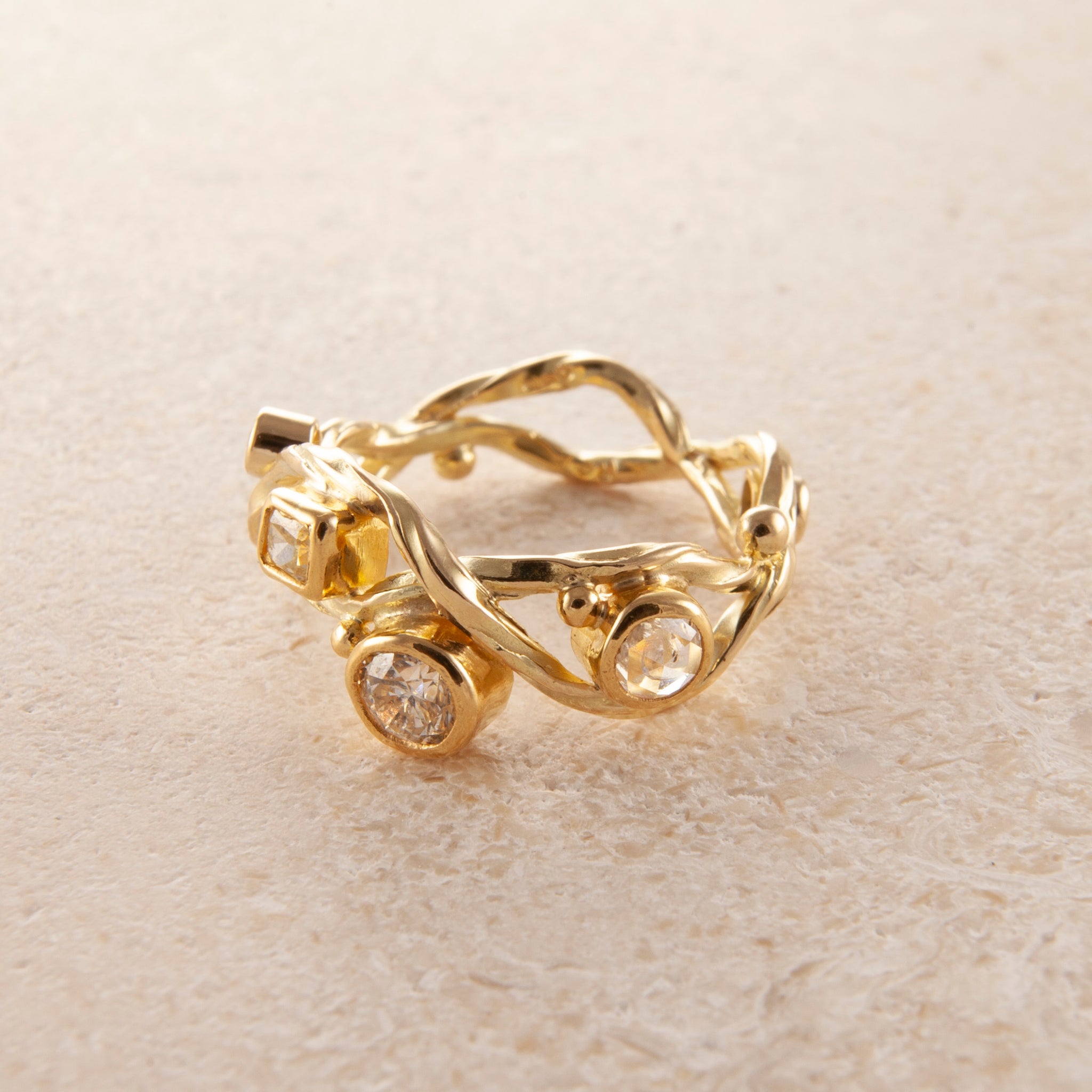 Seafire Gold Ring