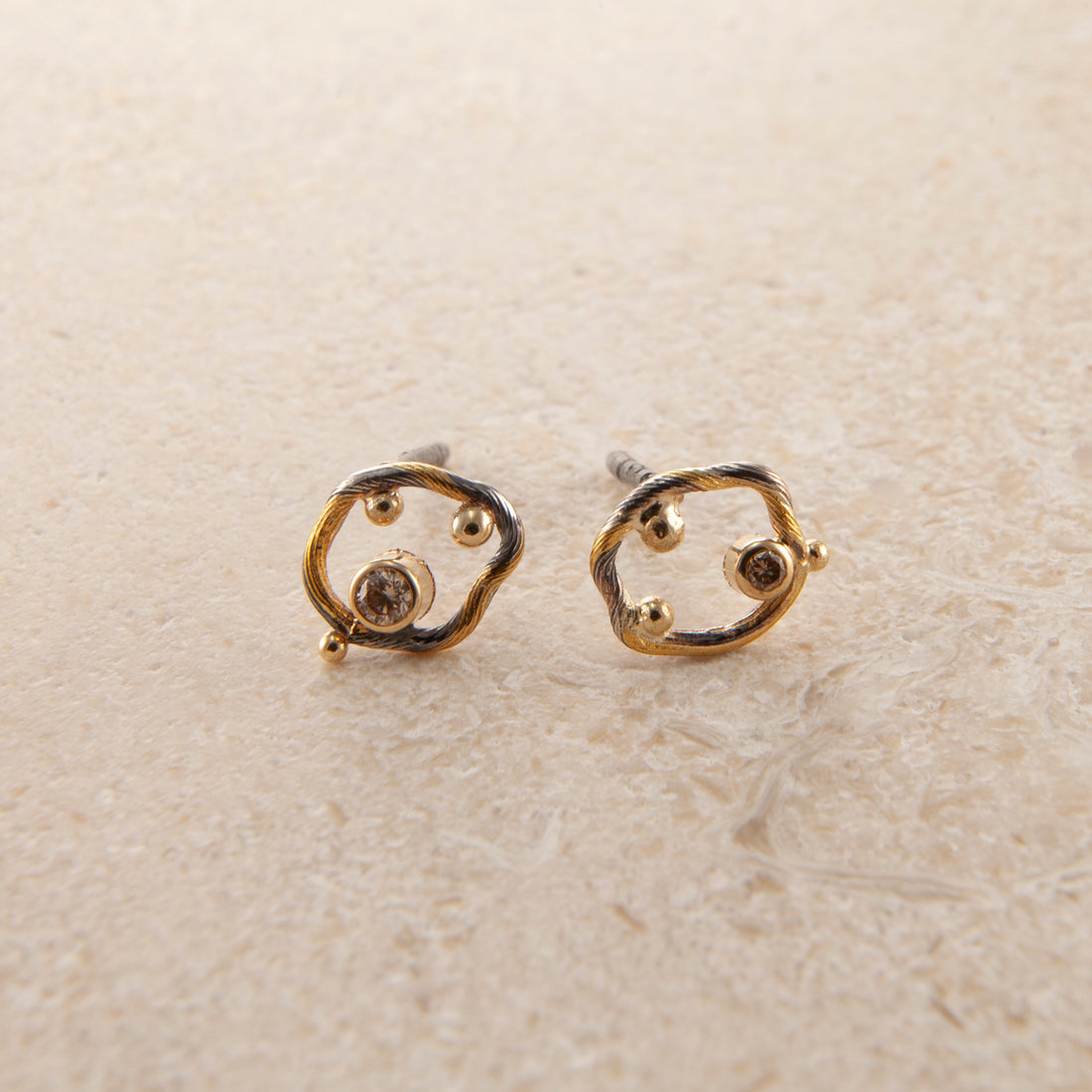 Mini cloud øreringe