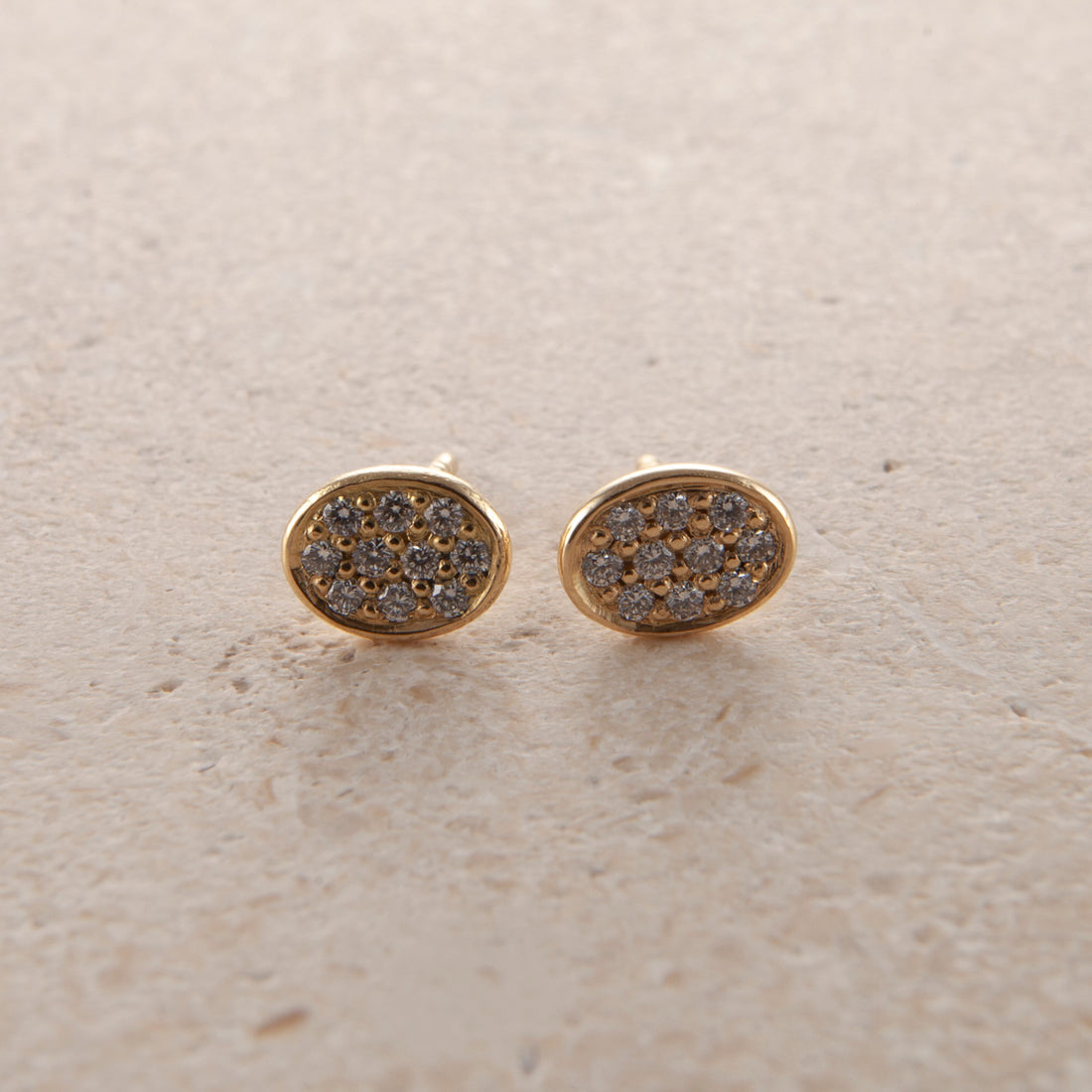 Pave Diamant Øreringe