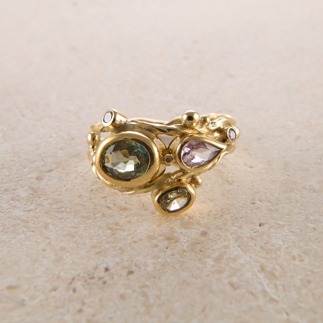 Dobbelt Seafire guld ring