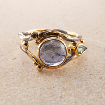 Dobbelt Seafire Sølvring