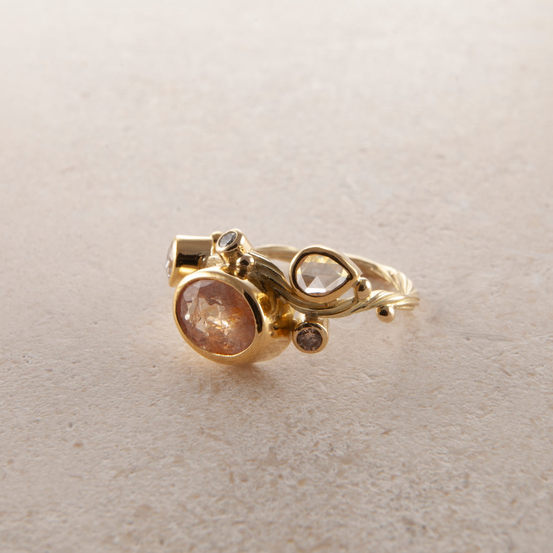 Seafire Guld Ring