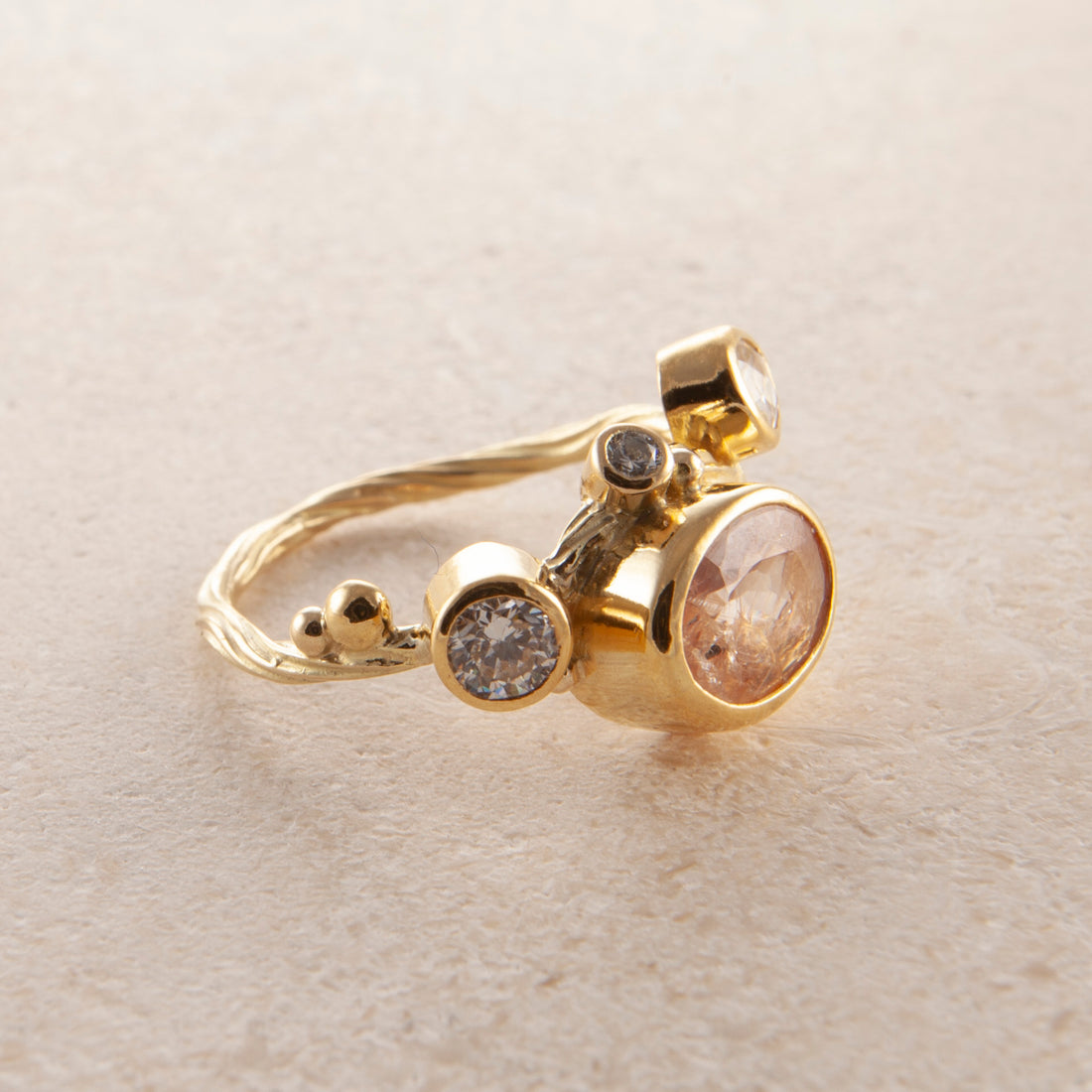 Seafire Guld Ring