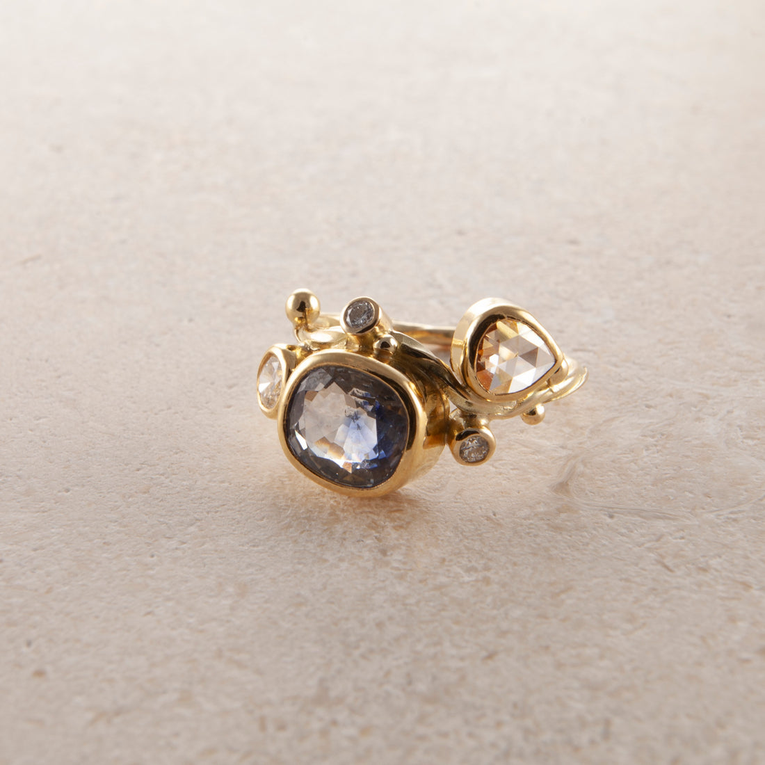 Seafire Guld Ring