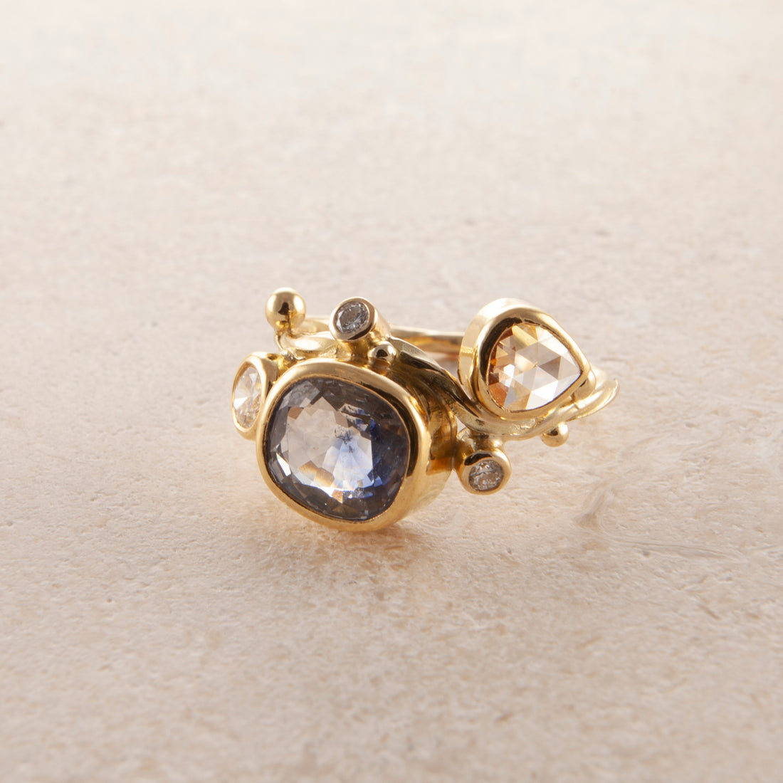 Seafire Guld Ring
