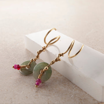 Spiral Seafire øreringe