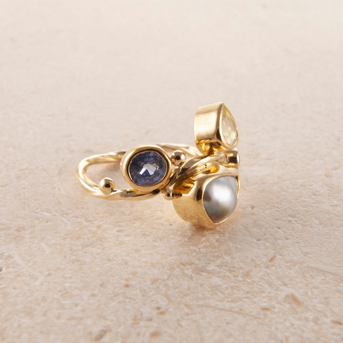 Seafire Gold Ring