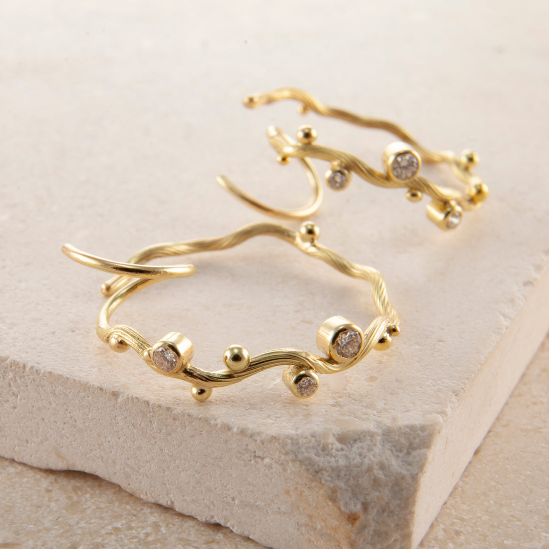 Tallulah Gold Hoops Large