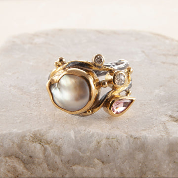 Dobbelt Seafire Sølv Ring