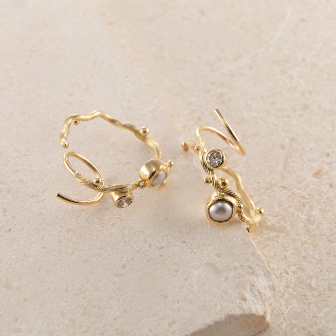 Tallulah gold hoops medium