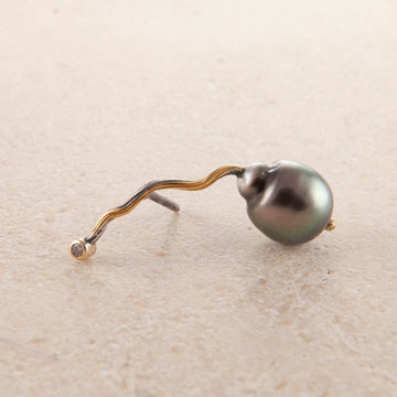 Seafire Silver Earring