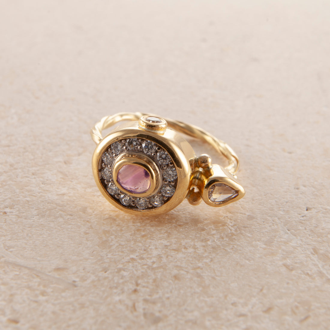 Pavé cocktail ring