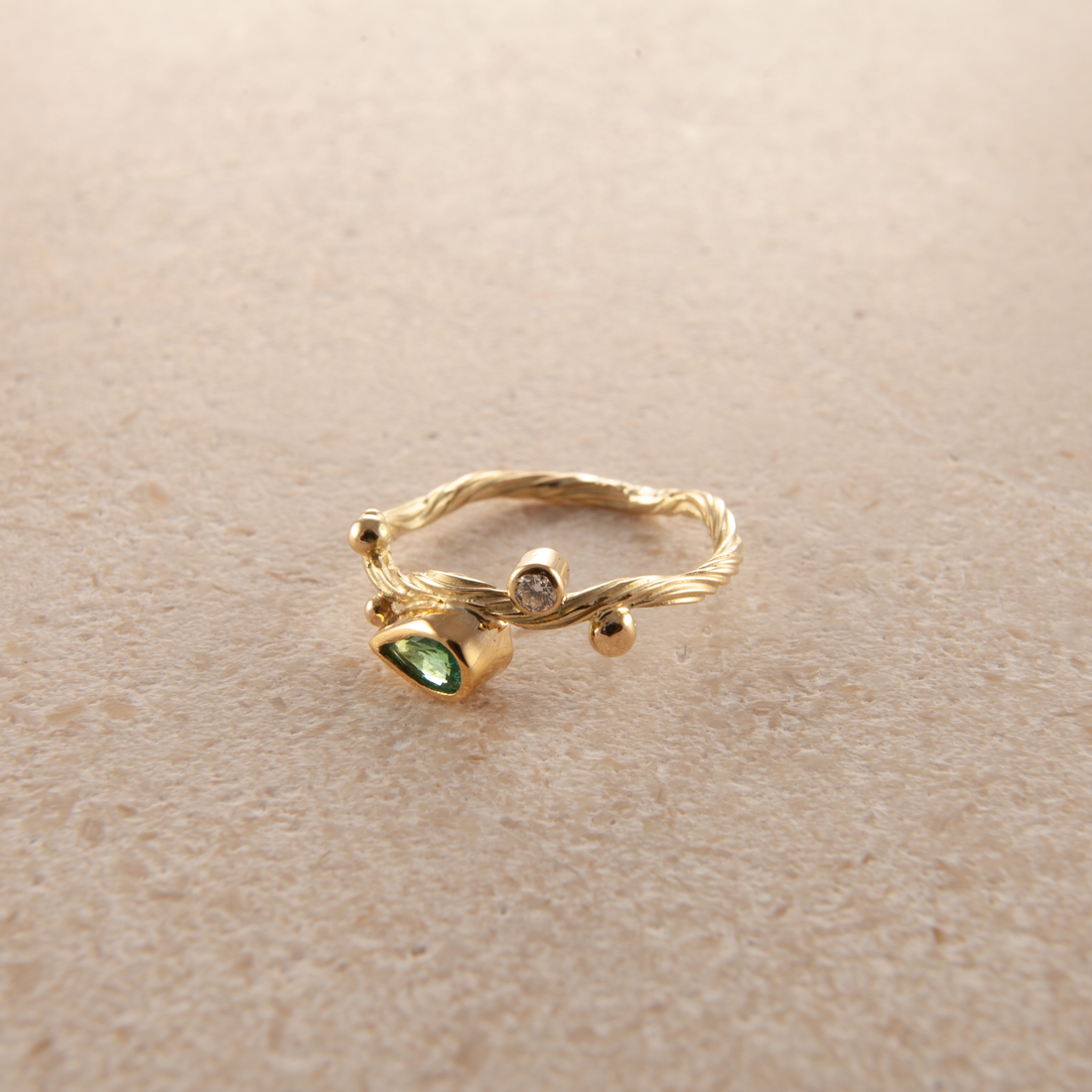 Seafire Guld Tip Ring