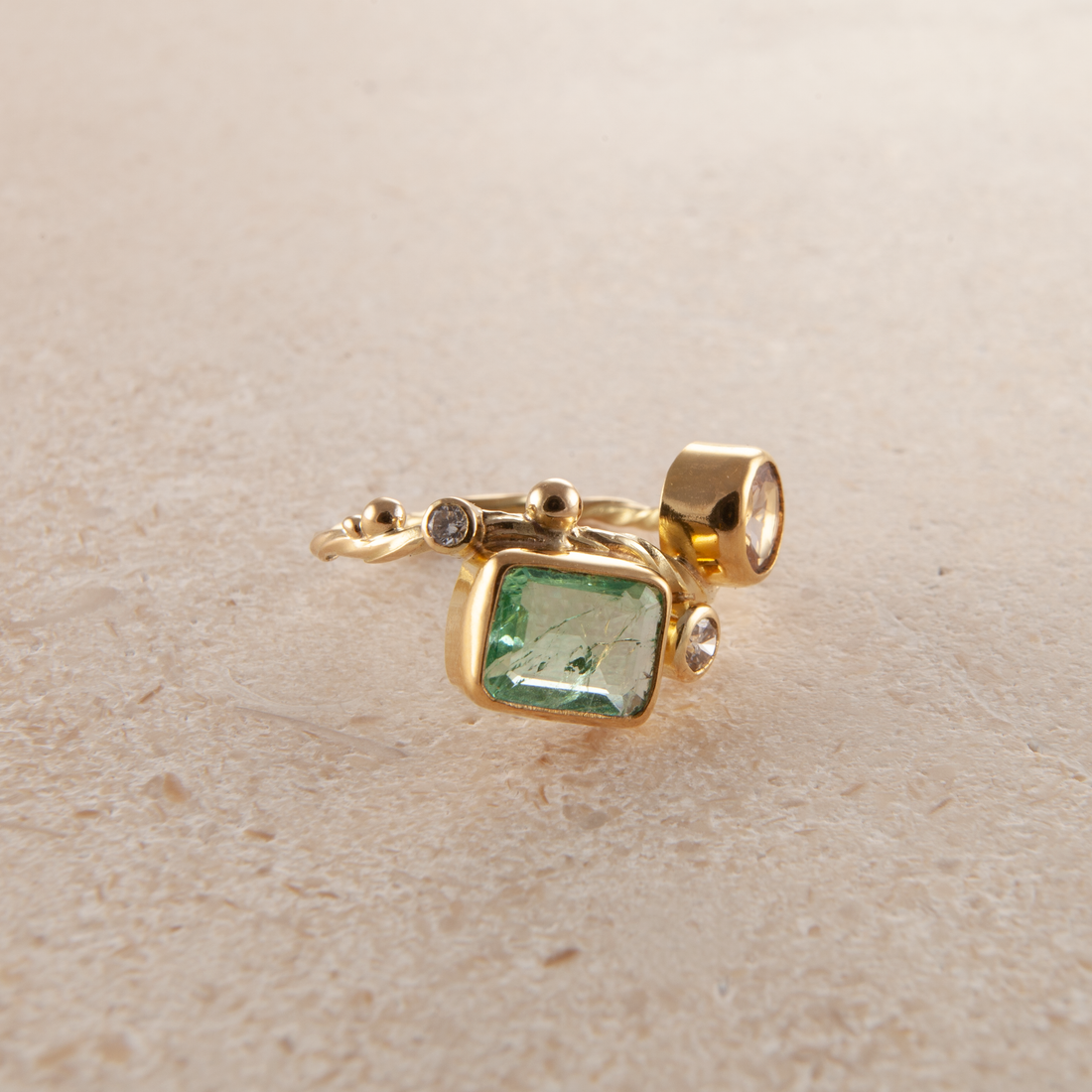 Seafire Gold Ring