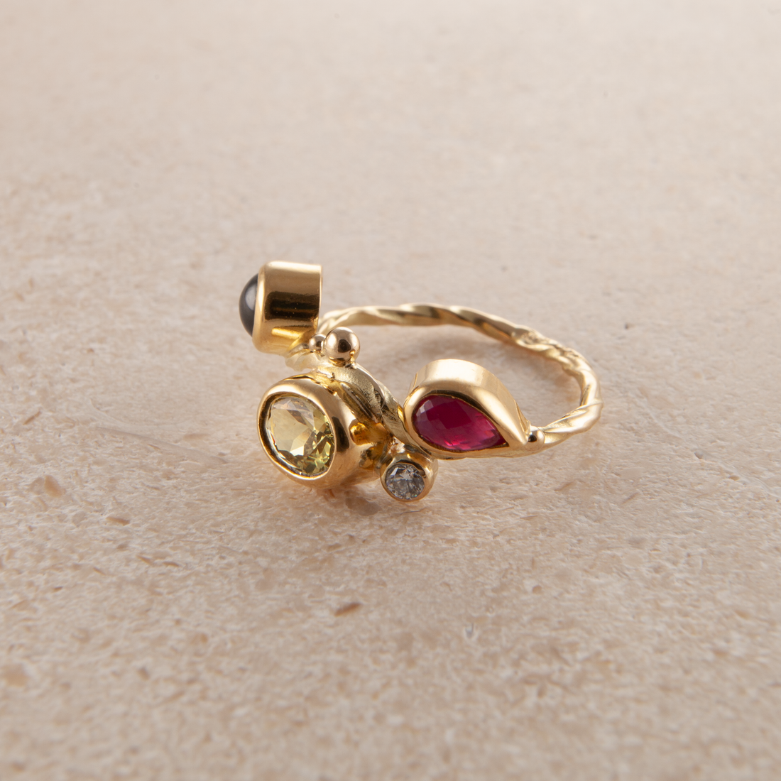 Seafire Gold Ring
