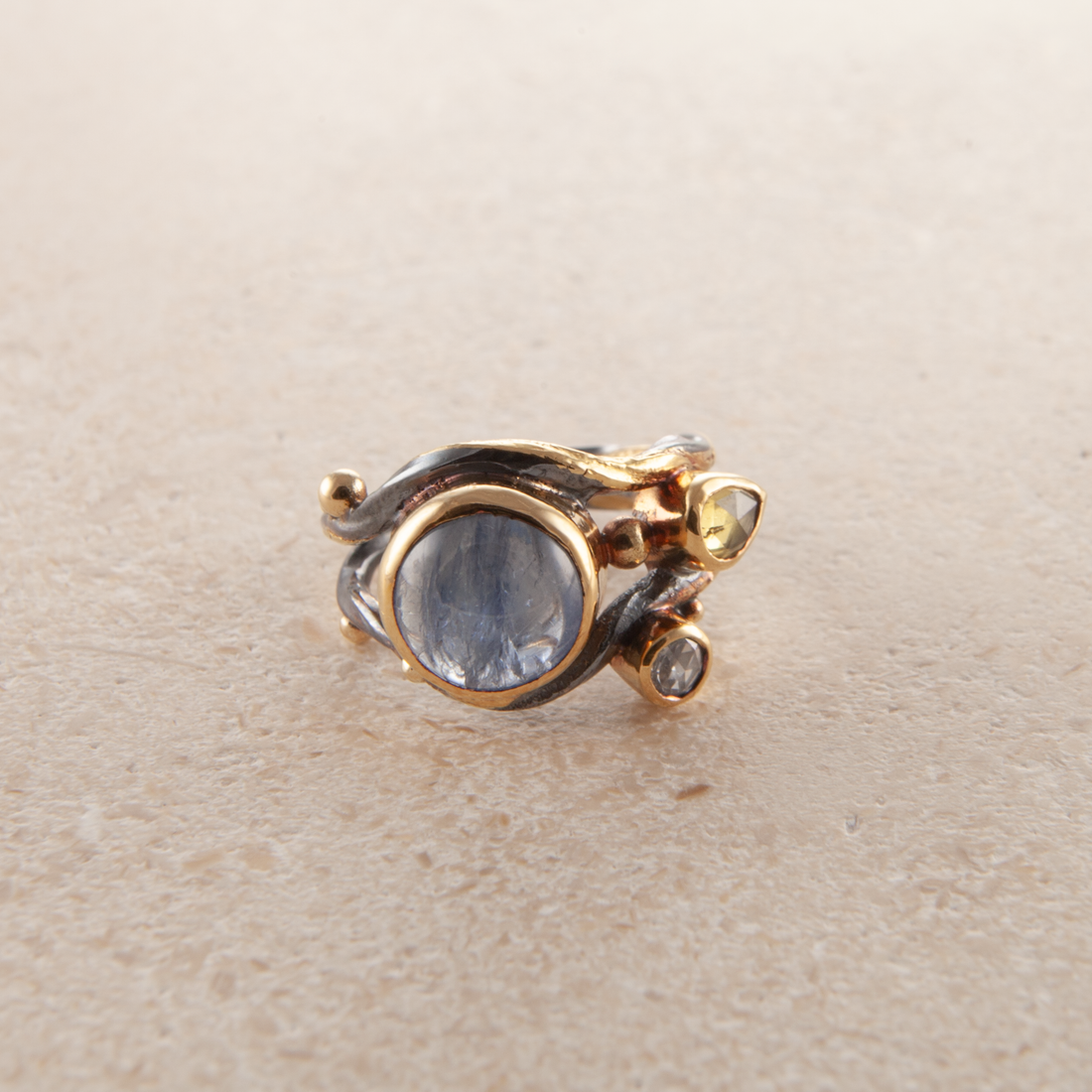 Dobbelt Seafire Sølv Ring