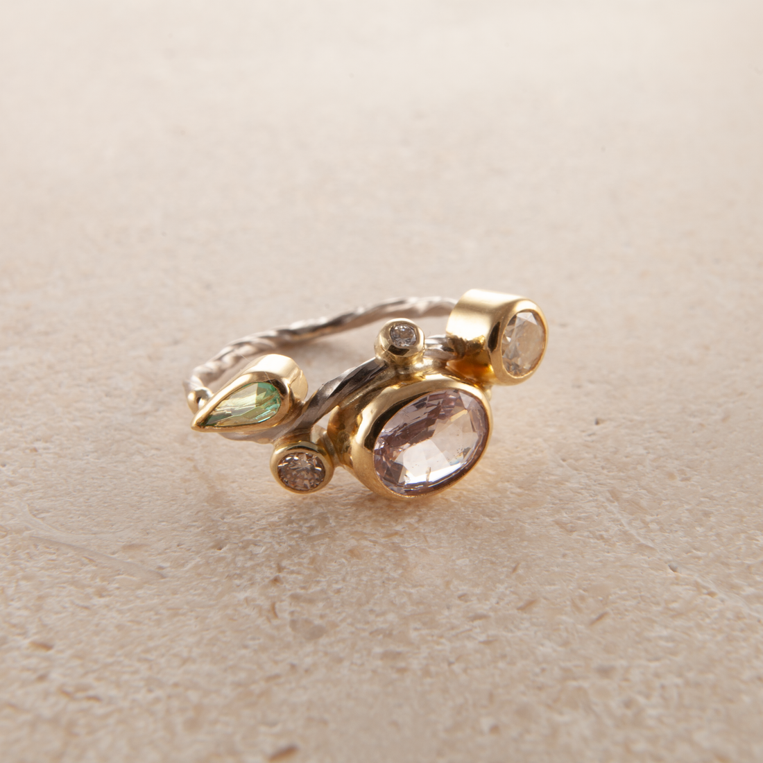 Seafire Guld Ring