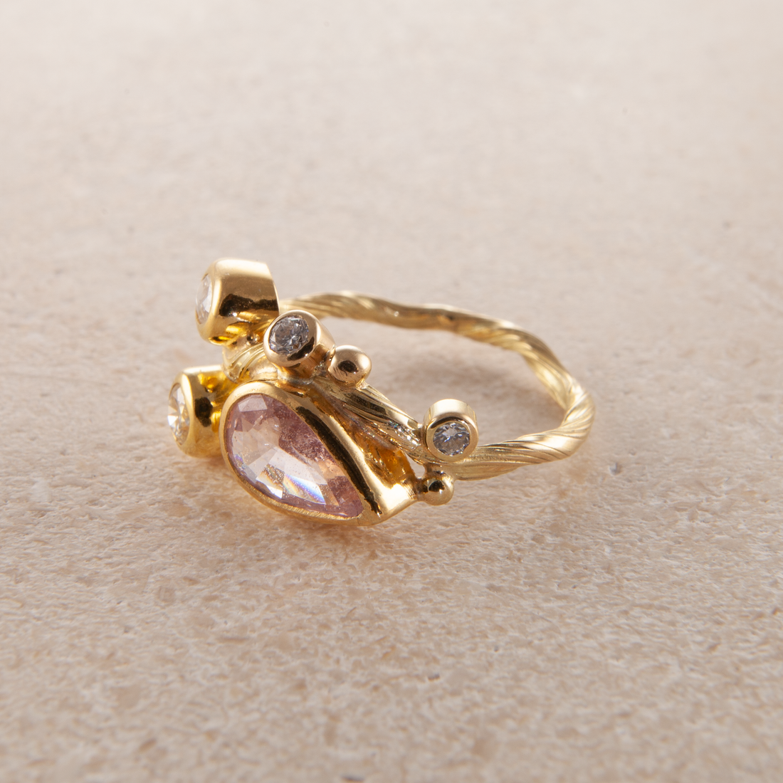 Seafire Guld Ring