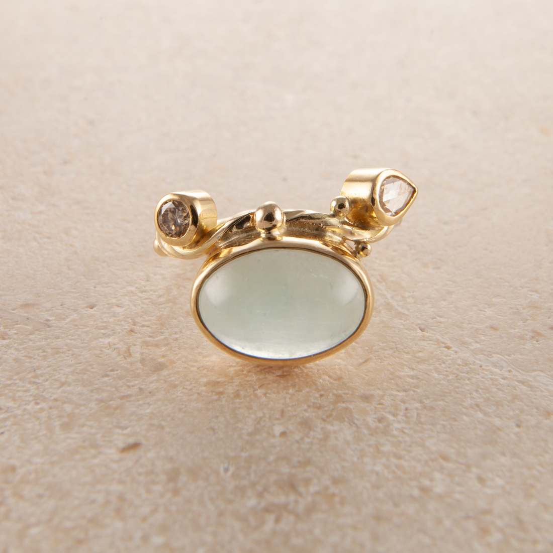 Seafire gold ring