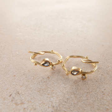 Tallulah gold hoops medium