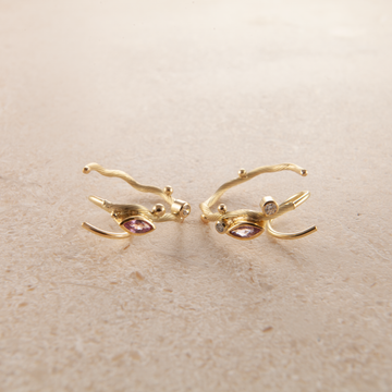 Tallulah gold hoops medium