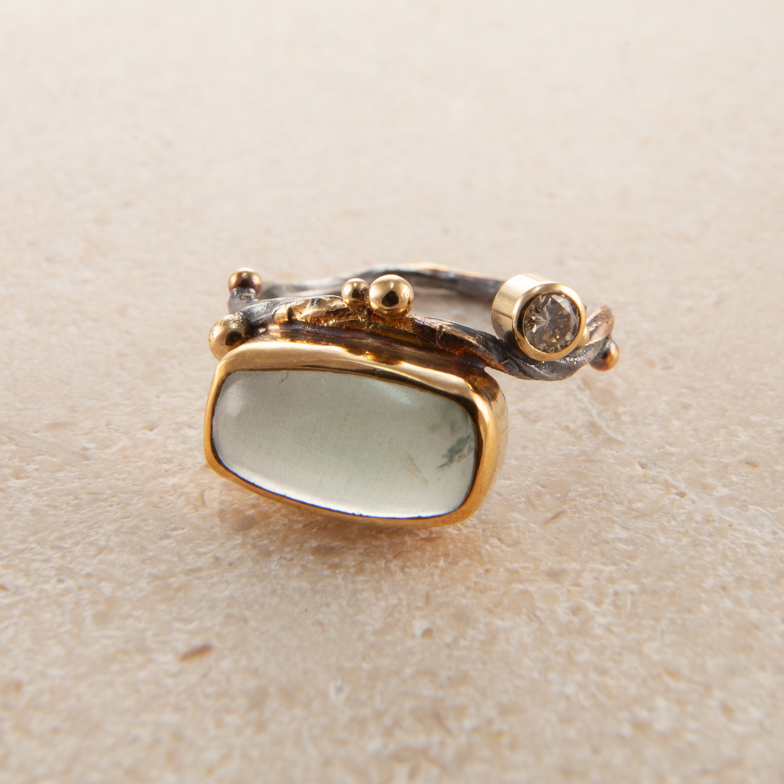 Seafire Silver Ring