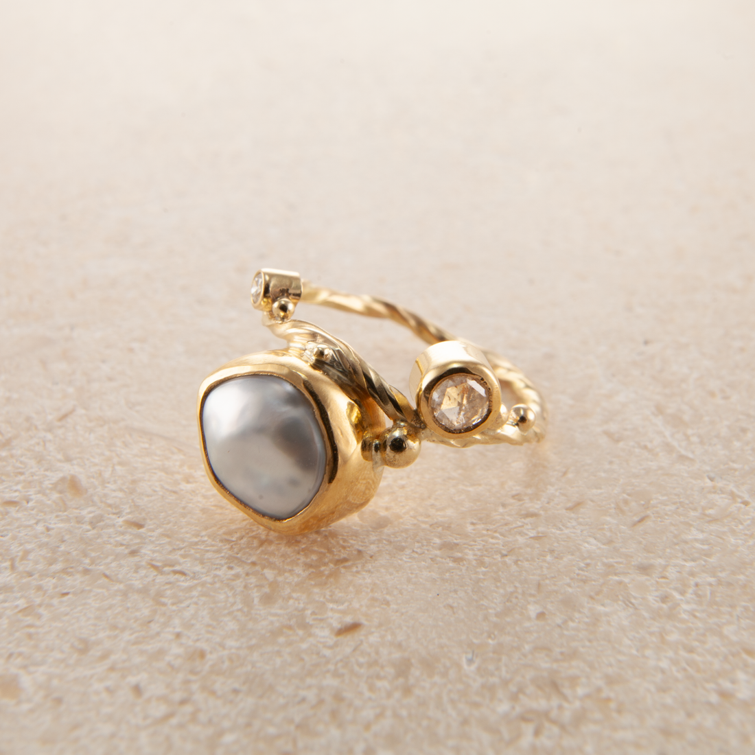 Seafire Gold Ring