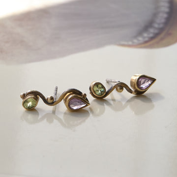 Seafire Silver Earrings
