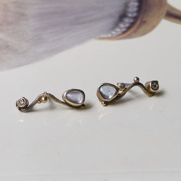 Seafire Silver Earrings