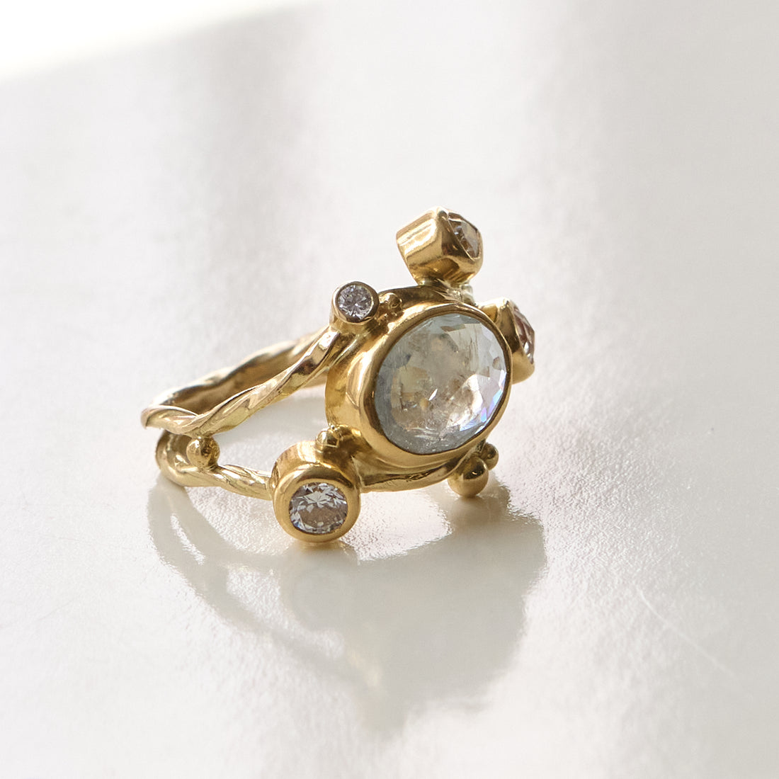Dobbelt Seafire Ring Guld
