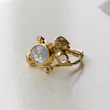 Dobbelt Seafire Ring Guld