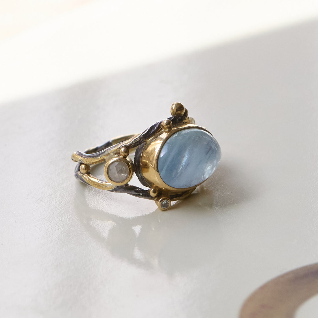 Dobbelt Seafire Sølv Ring