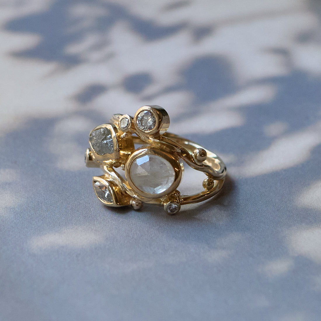 Dobbelt Seafire guld ring