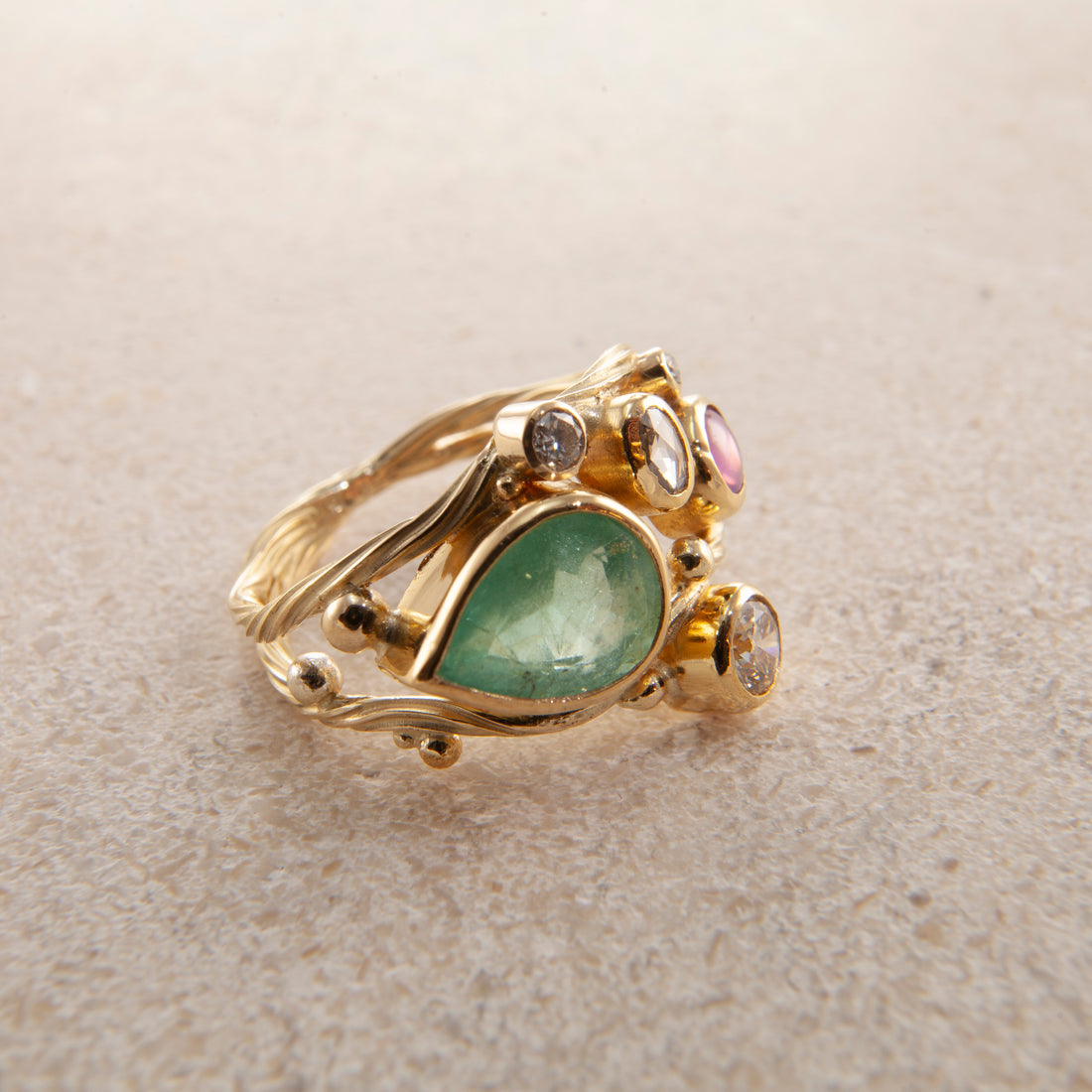 Dobbelt Seafire Guld Ring