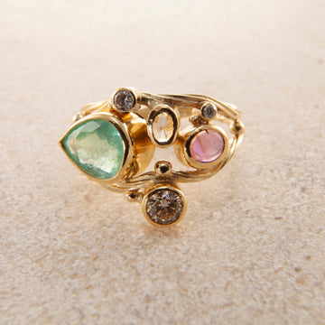 Dobbelt Seafire Guld Ring