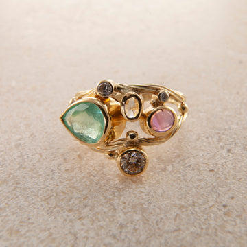 Dobbelt Seafire Guld Ring