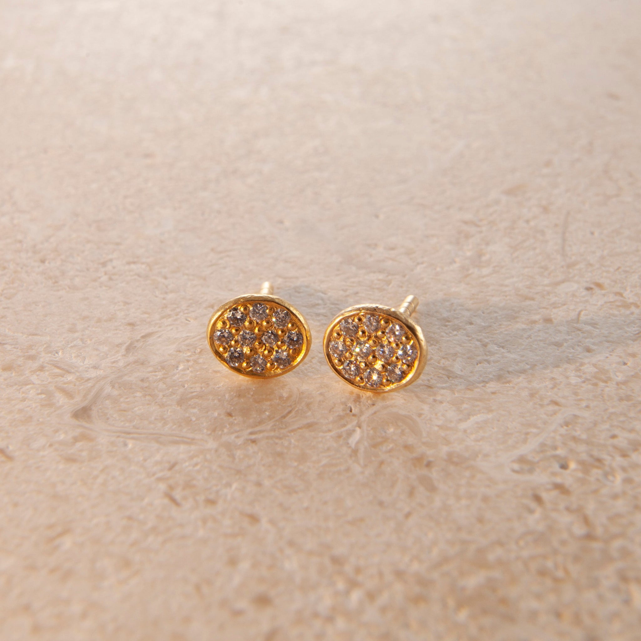 Pave Diamond Earrings